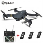 Eachine E58 WIFI FPV With Wide Angle 2MP HD Camera High Hold Mode Foldable Arm RC Quadcopter RTF 3 Batteries